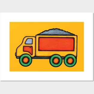 dump truck Posters and Art